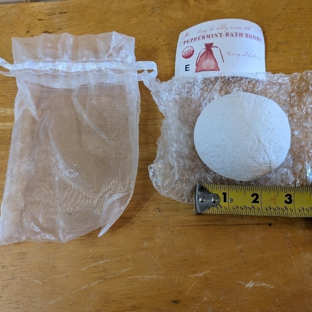 New Peppermint Bath Bombs with Earrings or necklace inside